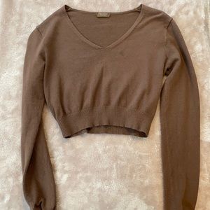 cropped Brandy Melville long sleeve top